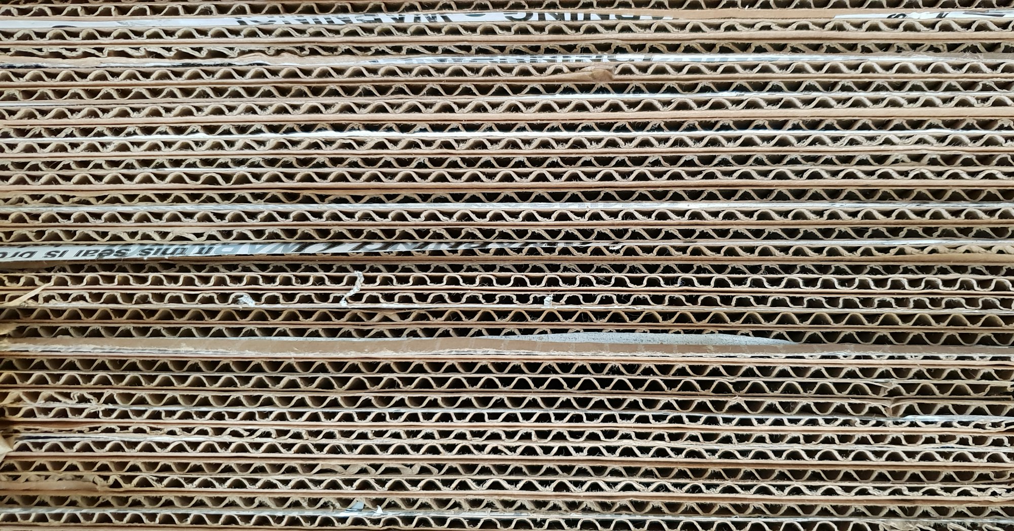 Tranche de carton ondulé